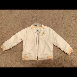 Janie and Jack Lemon zipped sweater